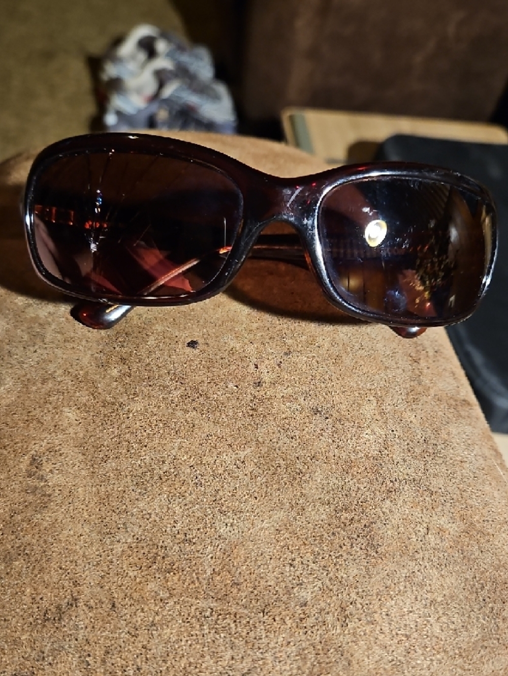 Maui Jim Brown Sunglasses with Amber Lenses